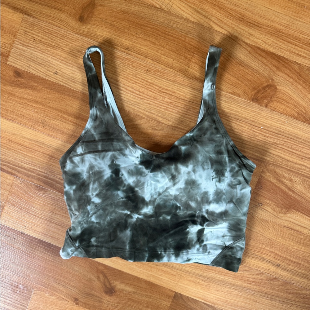 Green tie-dye Lululemon align tank size 6